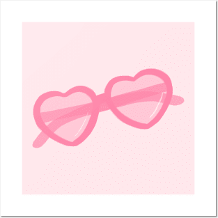 Heart Sunnies - Pink Posters and Art